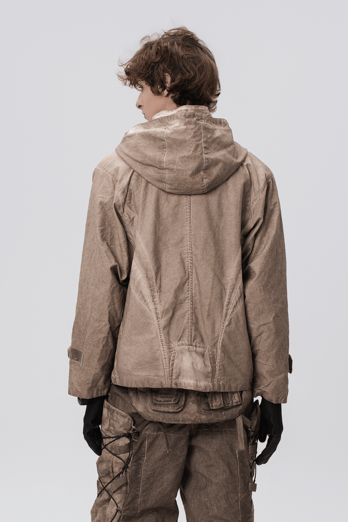 STEAM Distressed Paneled Hooded Jacket – photo 26 of 27
