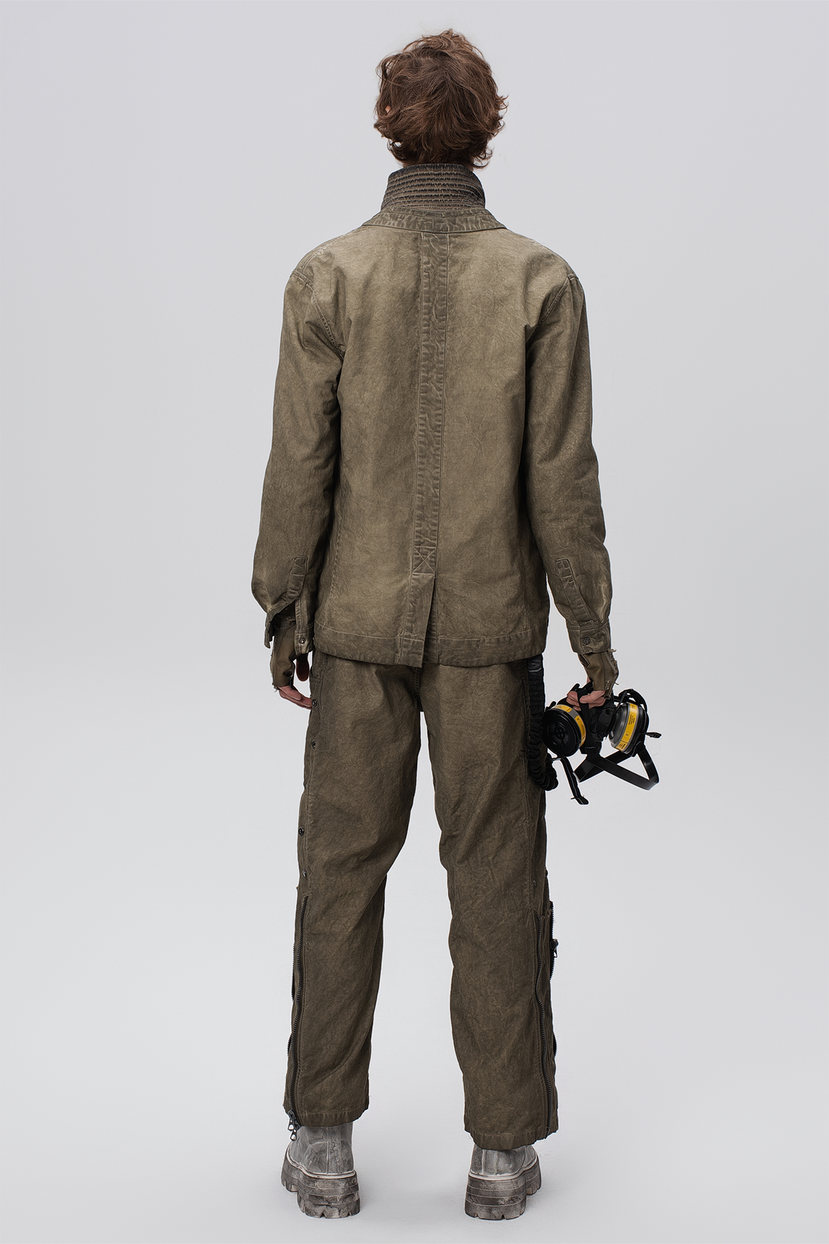 STEAM Distressed Mesh-Knee Multi-Pocket Straight-Leg Cargo Pants – photo 11 of 27