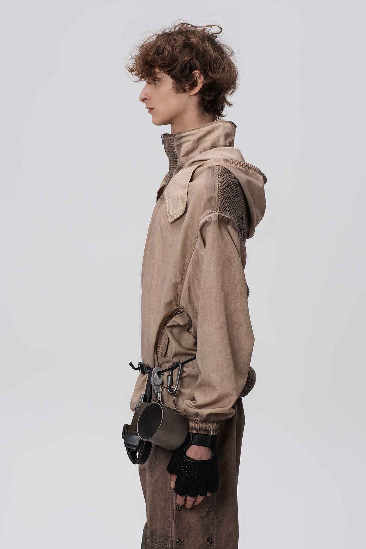 STEAM Distressed Zip-Up Detachable Hooded Jacket – photo 45 of 50