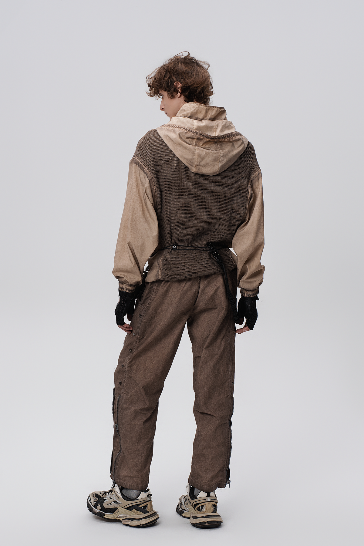 STEAM Distressed Mesh-Knee Multi-Pocket Straight-Leg Cargo Pants – photo 18 of 27