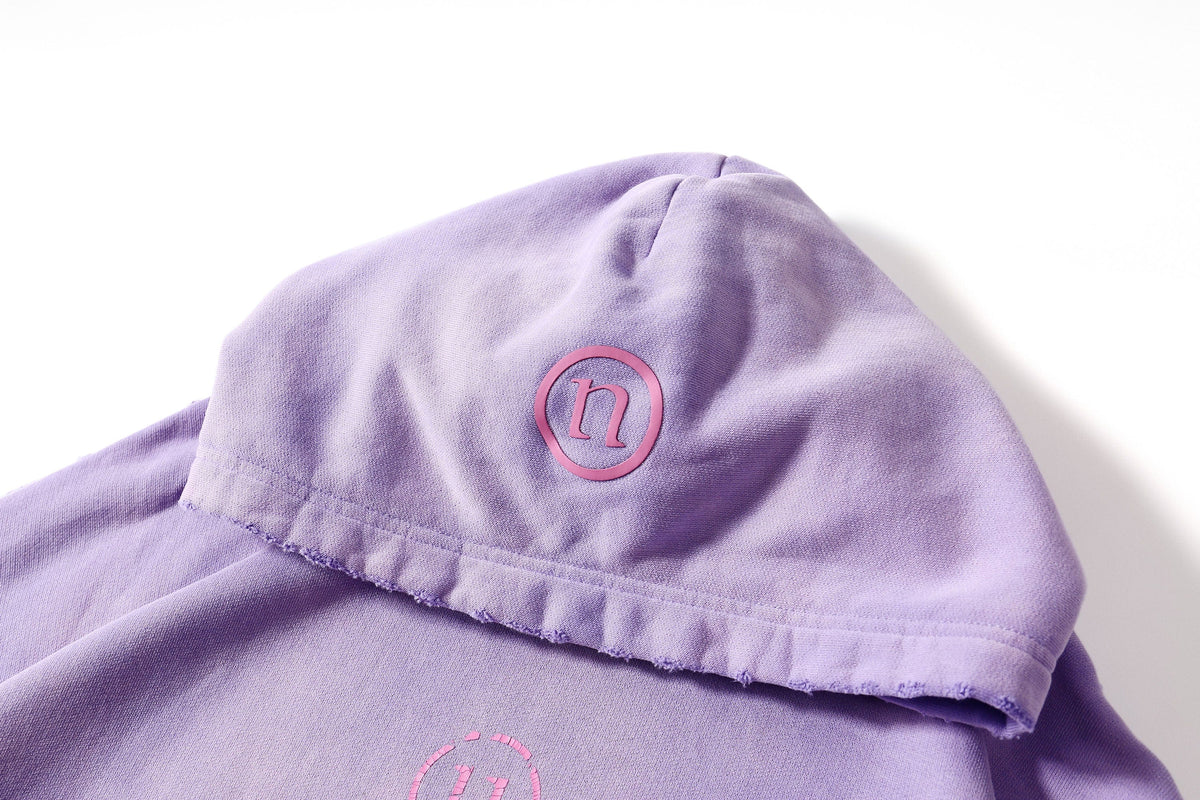 ULIPERY Distressed Gradient Oversized Hoodie Purple – photo 12 of 20