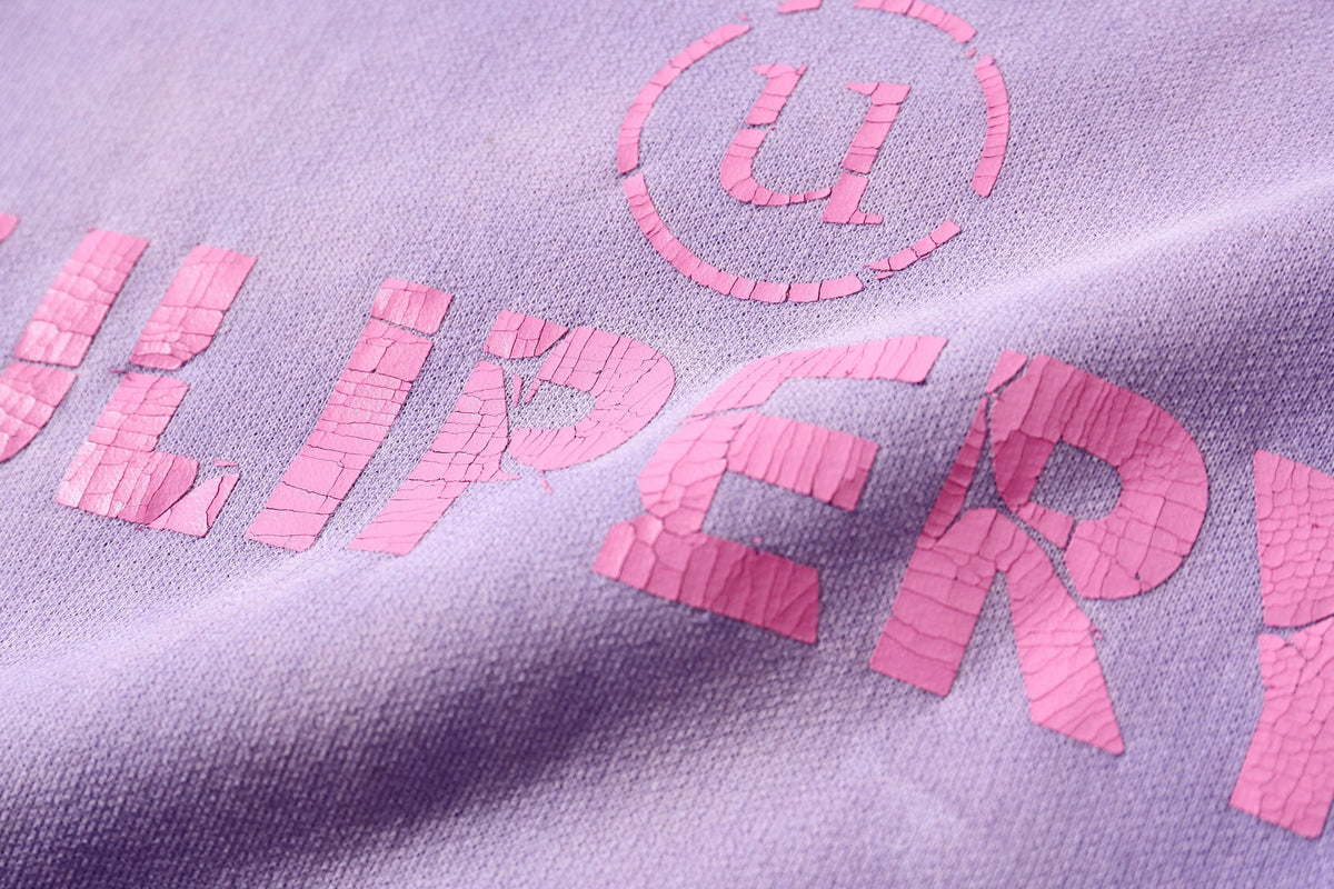 ULIPERY Distressed Gradient Oversized Hoodie Purple – photo 14 of 20