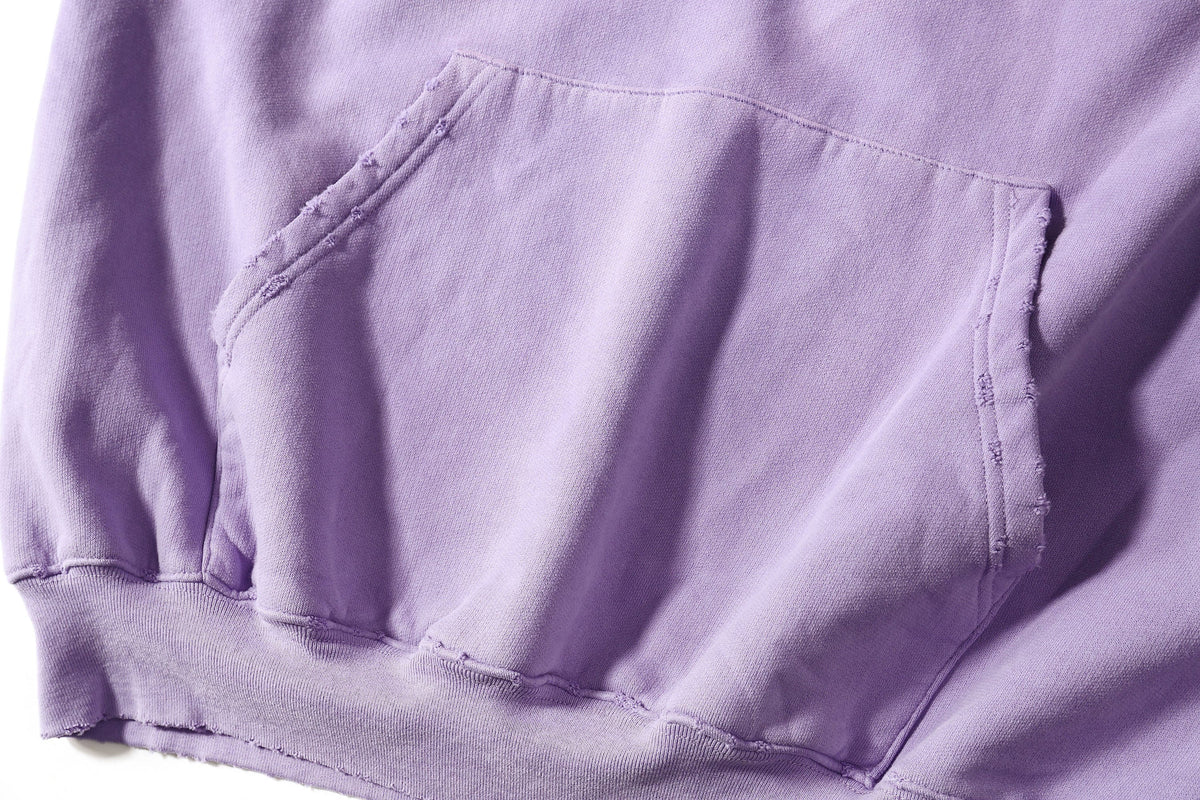 ULIPERY Distressed Gradient Oversized Hoodie Purple – photo 15 of 20