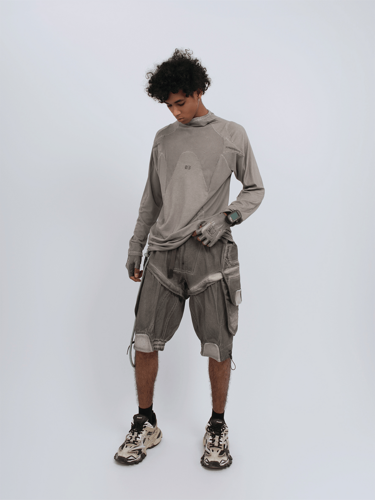 STEAM Mesh Paneled Washed Long-Sleeve Tee – photo 13 of 34
