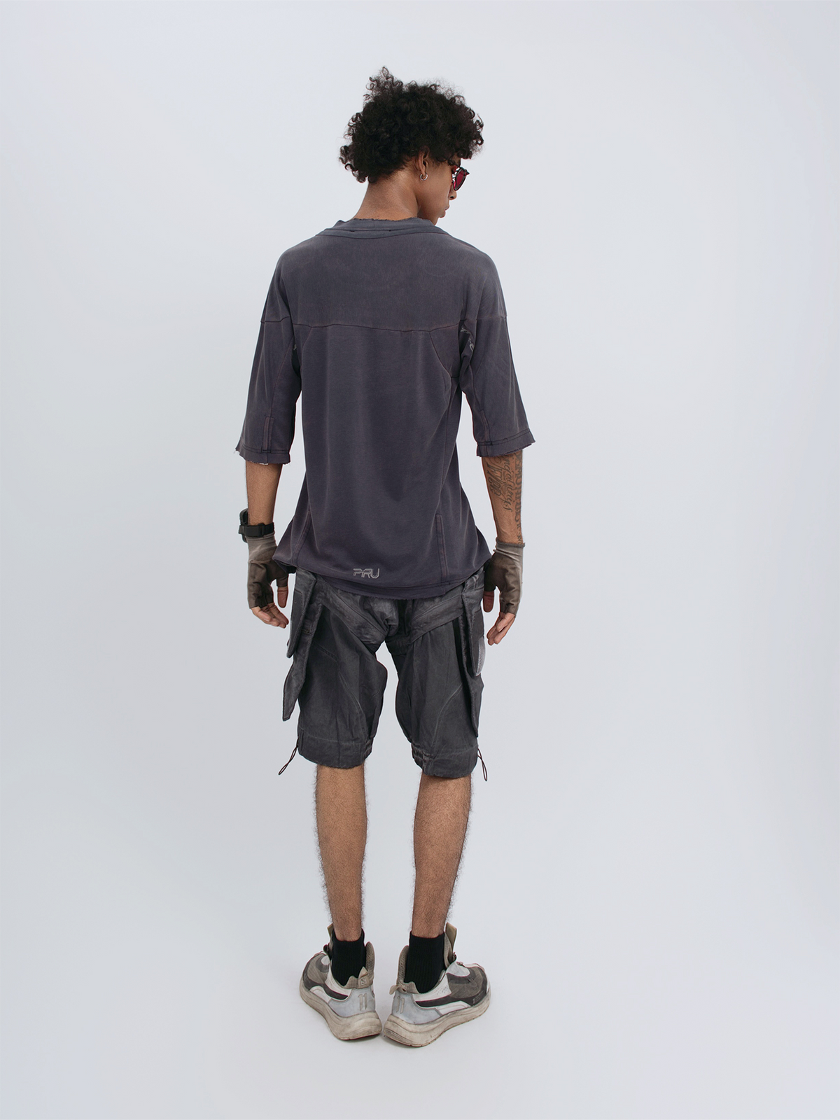 STEAM Distressed Spliced Detachable Utility Shorts – photo 14 of 27