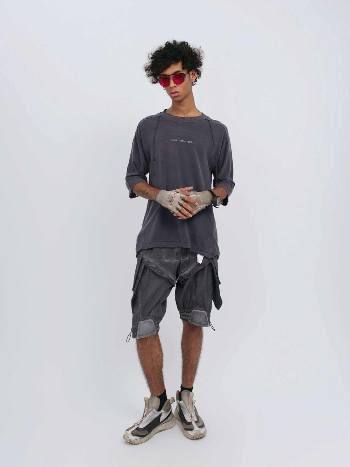 STEAM Distressed Spliced Detachable Utility Shorts – photo 13 of 27