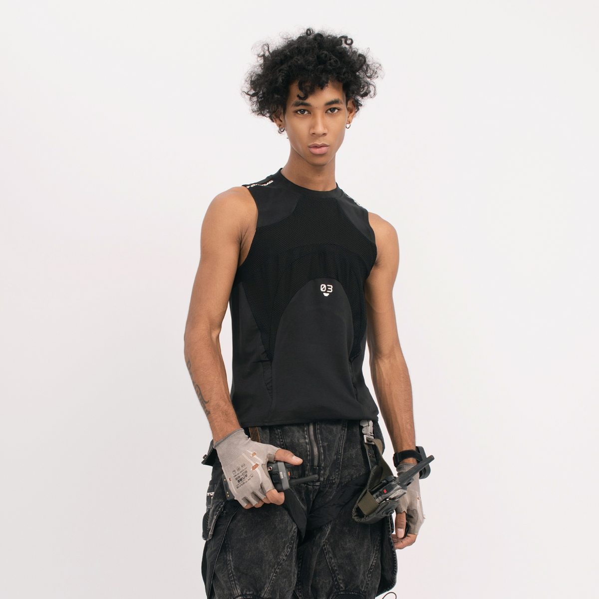 STEAM Distressed Mesh Tactical Tank Top – photo 9 of 27