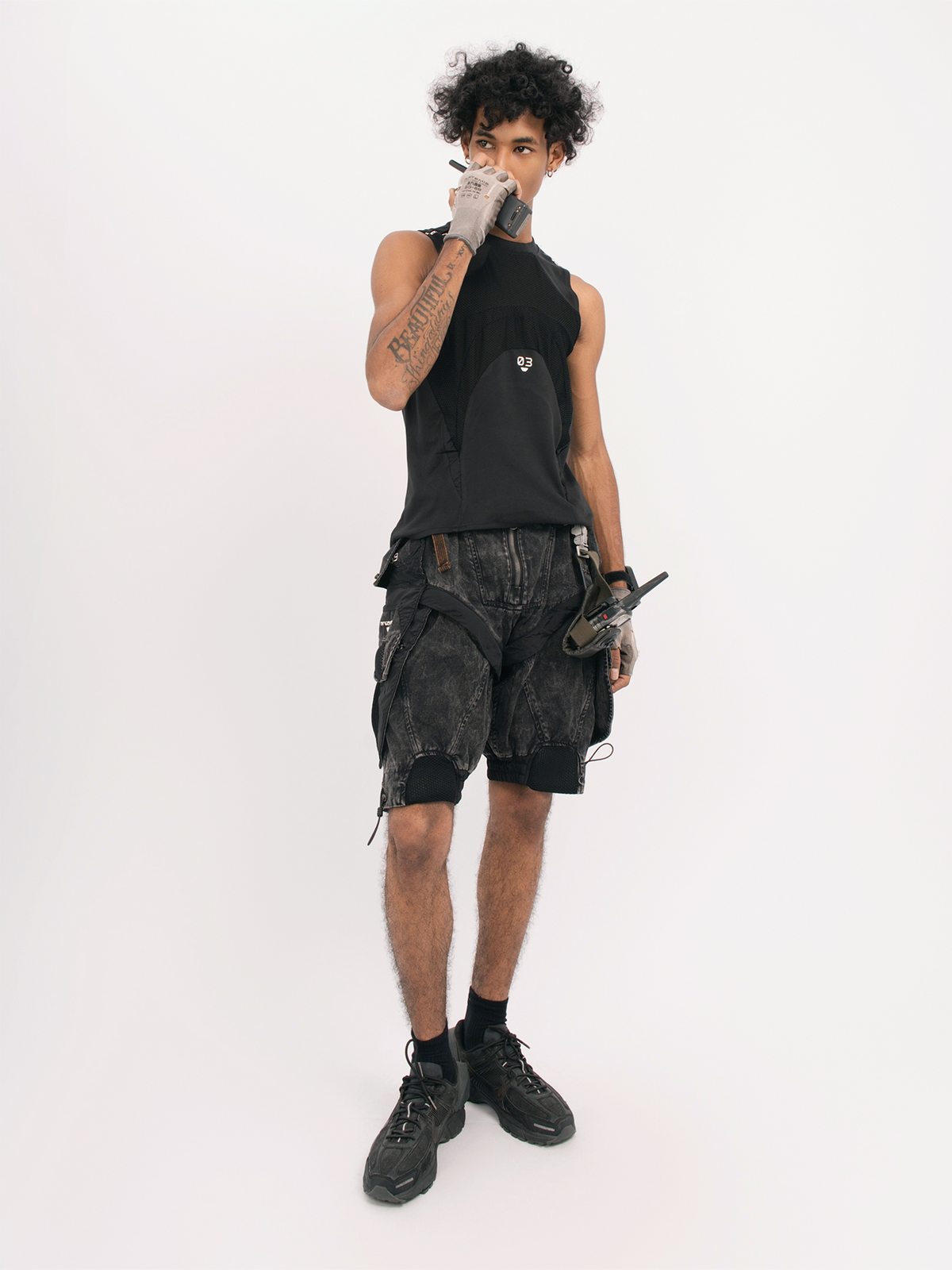 STEAM Distressed Spliced Detachable Utility Shorts – photo 18 of 27
