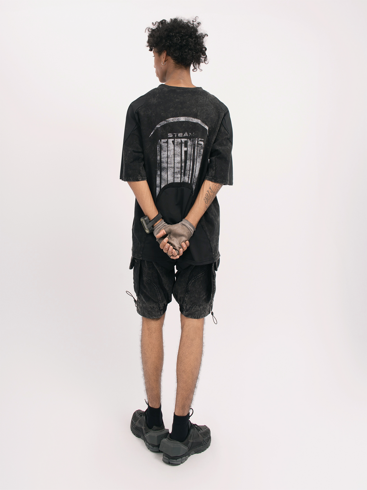 STEAM Distressed Spliced Detachable Utility Shorts – photo 17 of 27