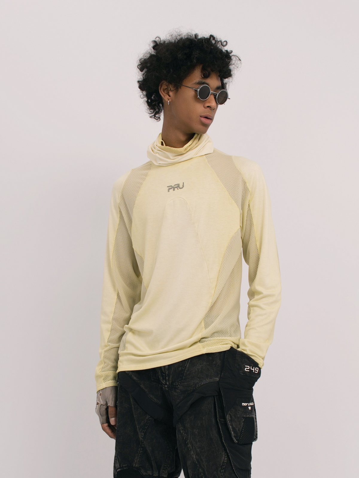 STEAM Mesh Paneled Washed Long-Sleeve Tee – photo 32 of 34