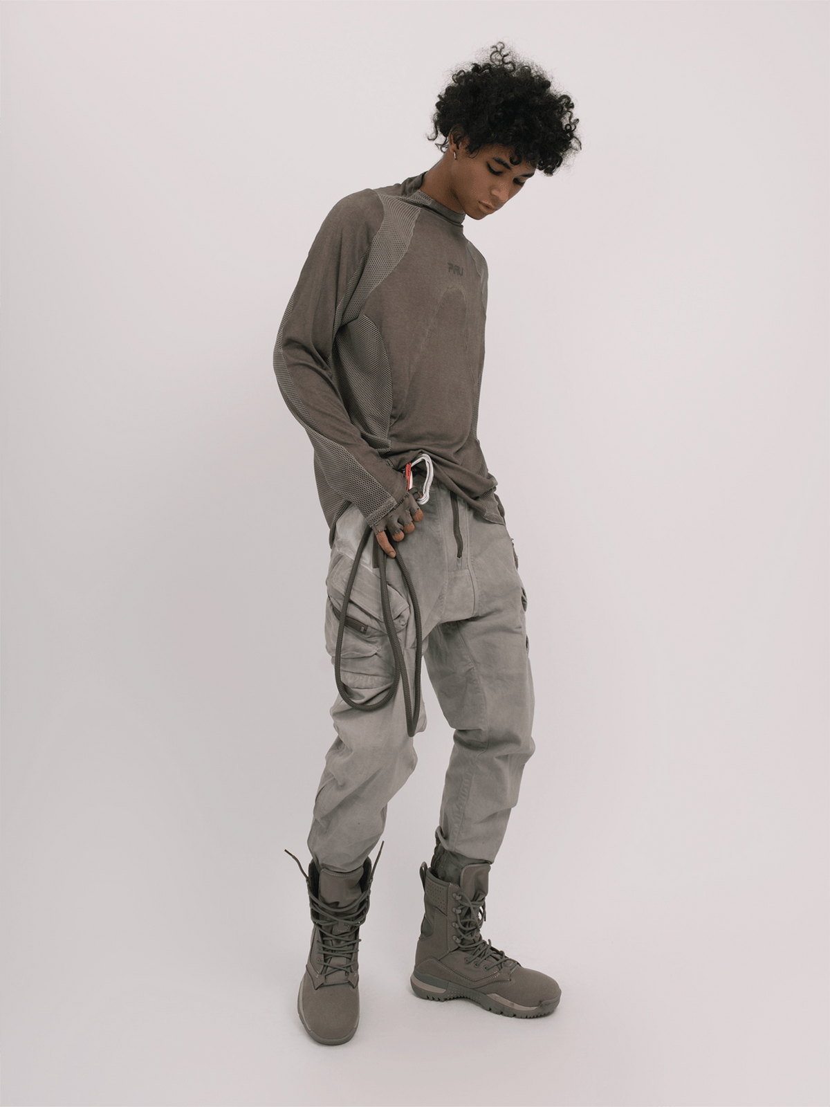 STEAM Mesh Paneled Washed Long-Sleeve Tee – photo 17 of 34