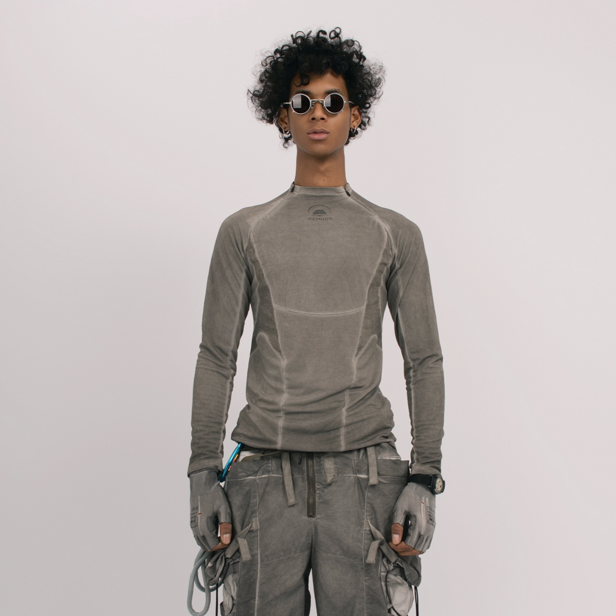 STEAM Distressed Spliced Paneled Long-Sleeve Tee – photo 2 of 24