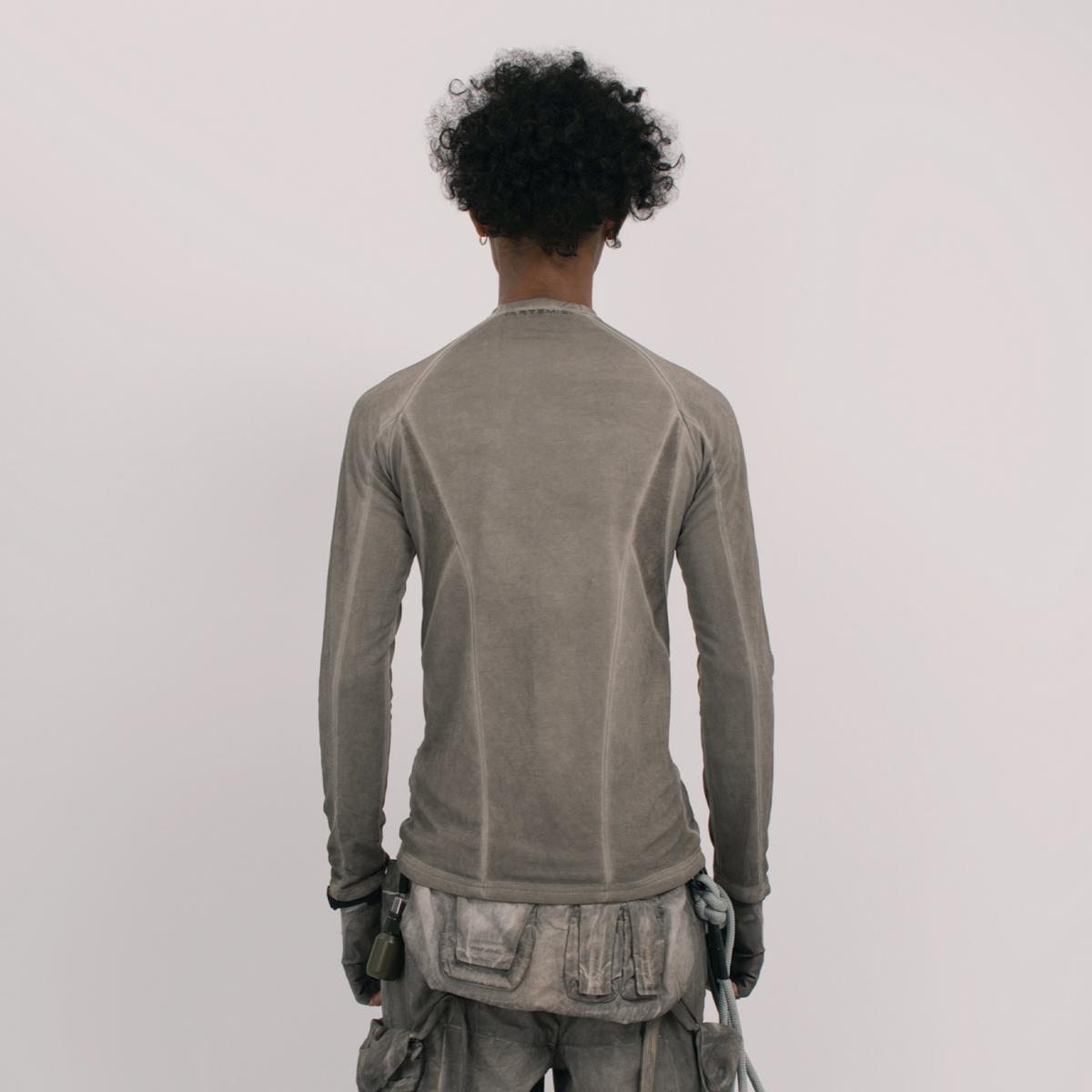 STEAM Distressed Spliced Paneled Long-Sleeve Tee – photo 4 of 24
