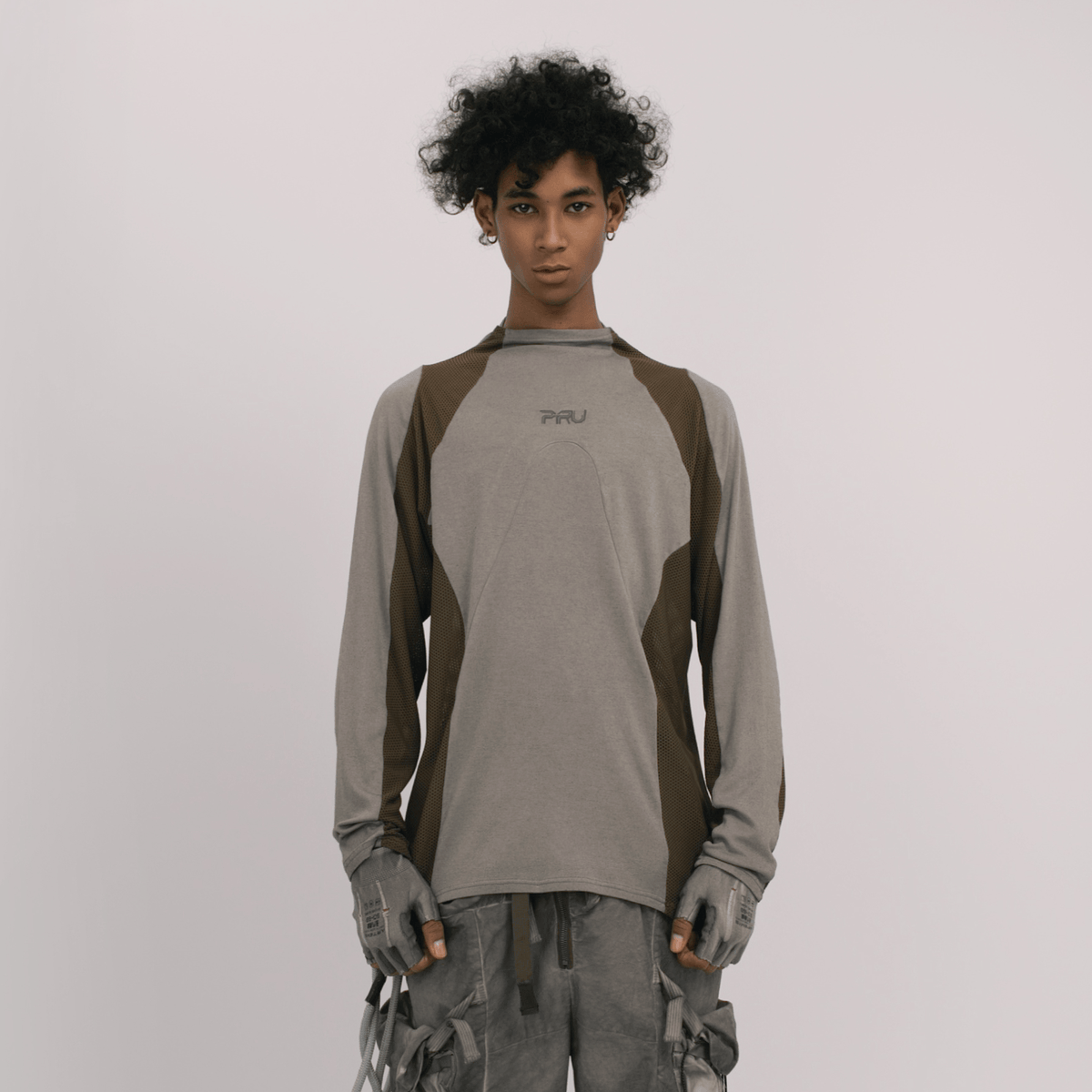 STEAM Mesh Paneled Washed Long-Sleeve Tee – photo 3 of 34