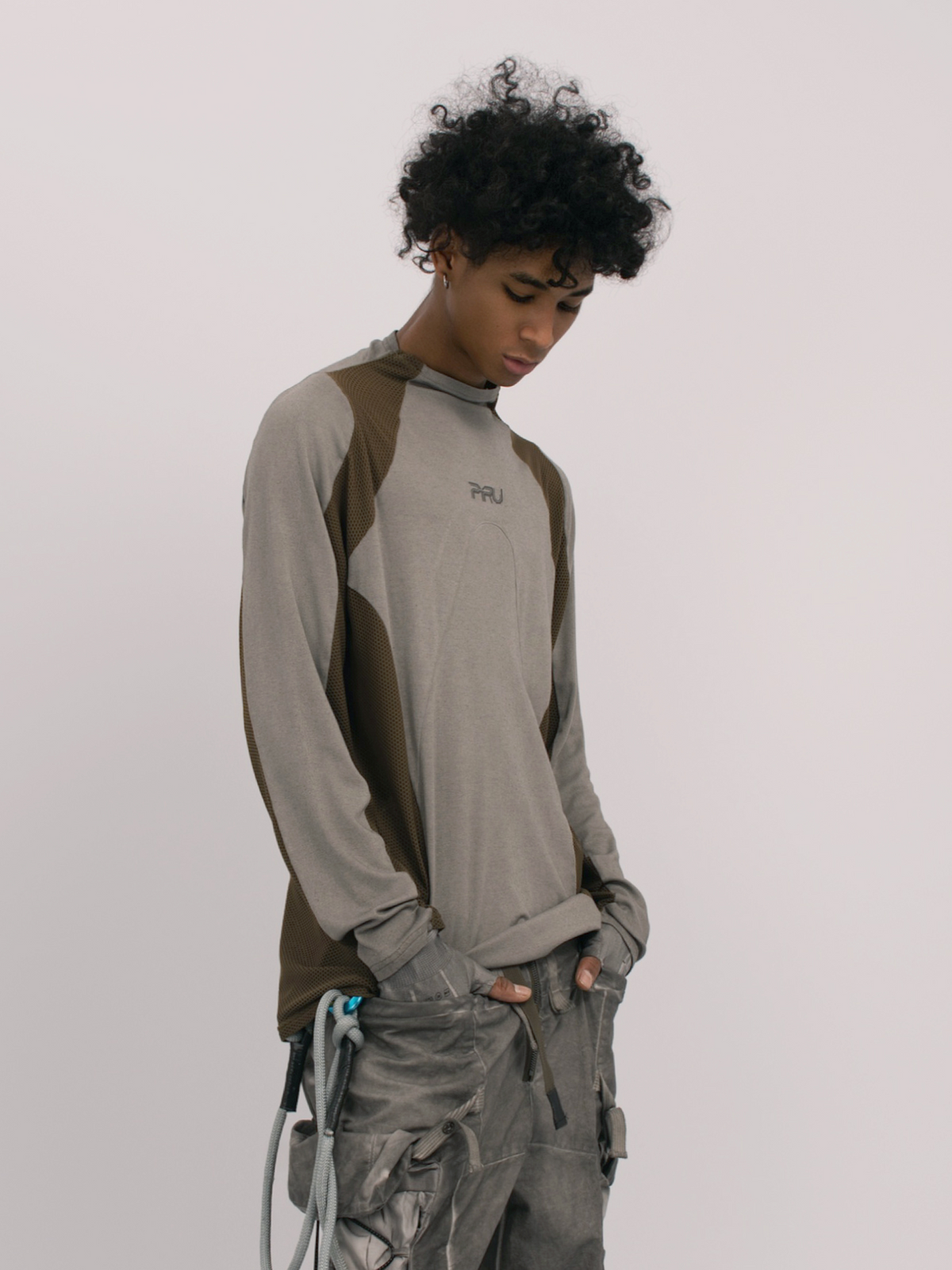 STEAM Mesh Paneled Washed Long-Sleeve Tee – photo 30 of 34