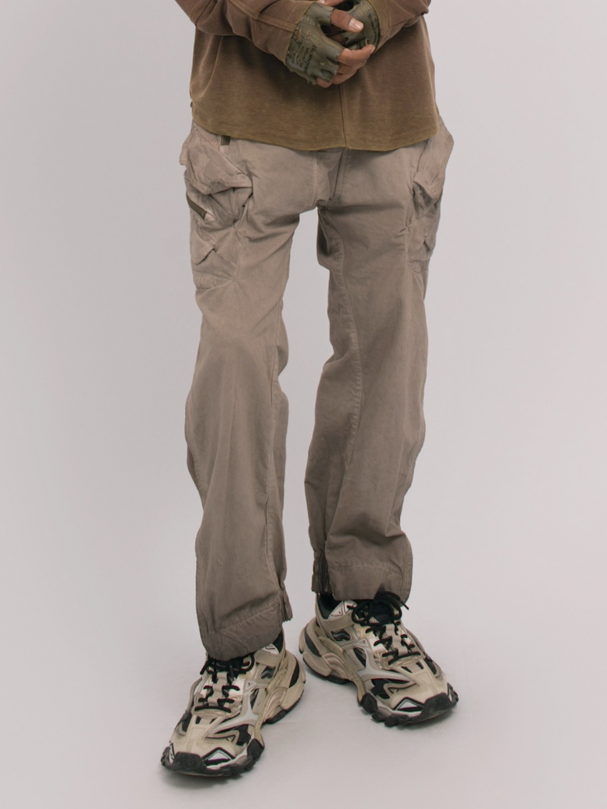 STEAM Distressed Multi-Pocket Utility Cargo Pants – photo 27 of 29