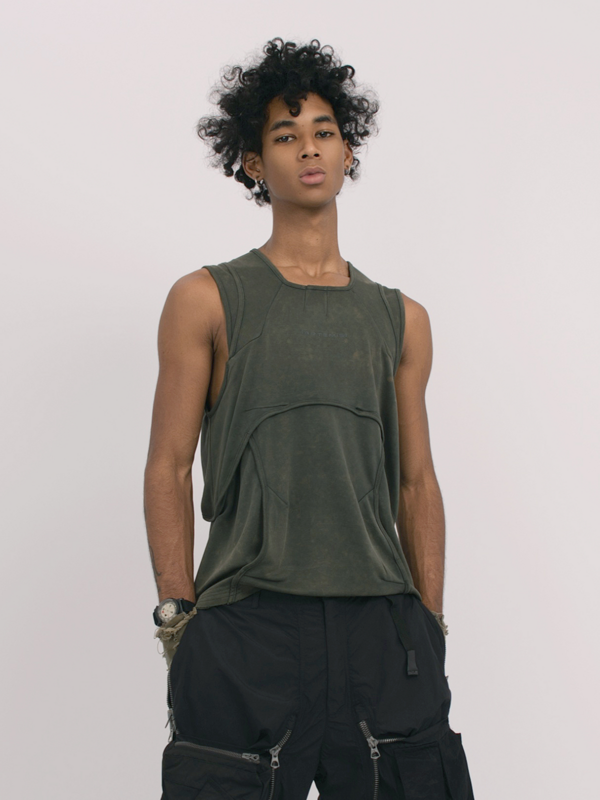 STEAM Deconstructed Spliced Washed Vest – photo 7 of 16