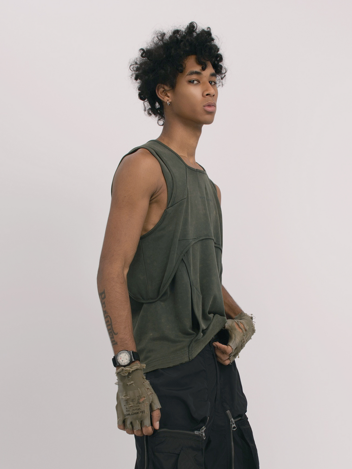 STEAM Deconstructed Spliced Washed Vest – photo 9 of 16