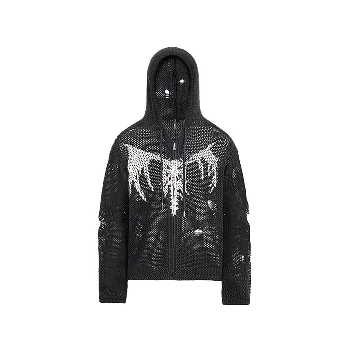 UNDERWATER Hellbound Wing Hooded Zip-Up Cardigan – photo 7 of 13