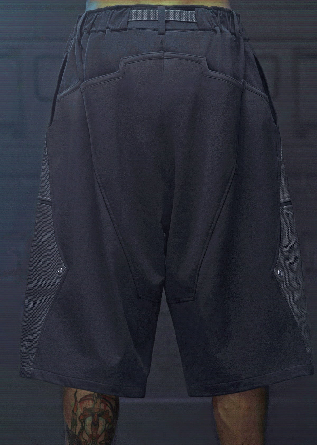 XIPHEVIL Bellator Deconstructed Multi-Zipper Shorts Dark Grey – photo 8 of 12