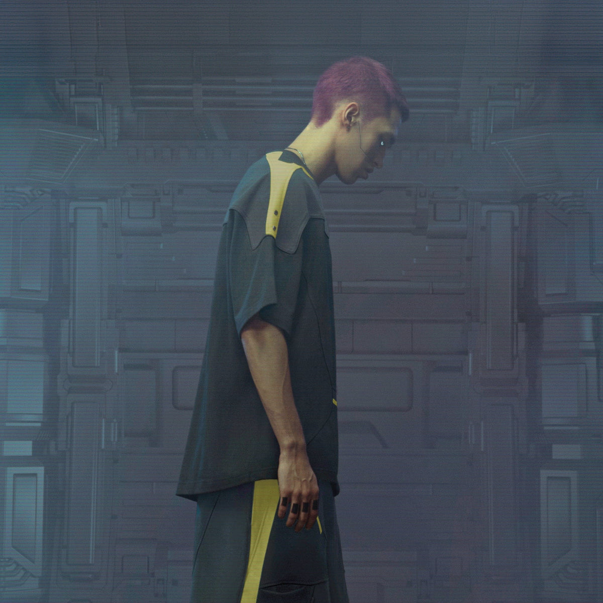 XIPHEVIL Modern Deconstructed Rivet Jersey Yellow – photo 3 of 15