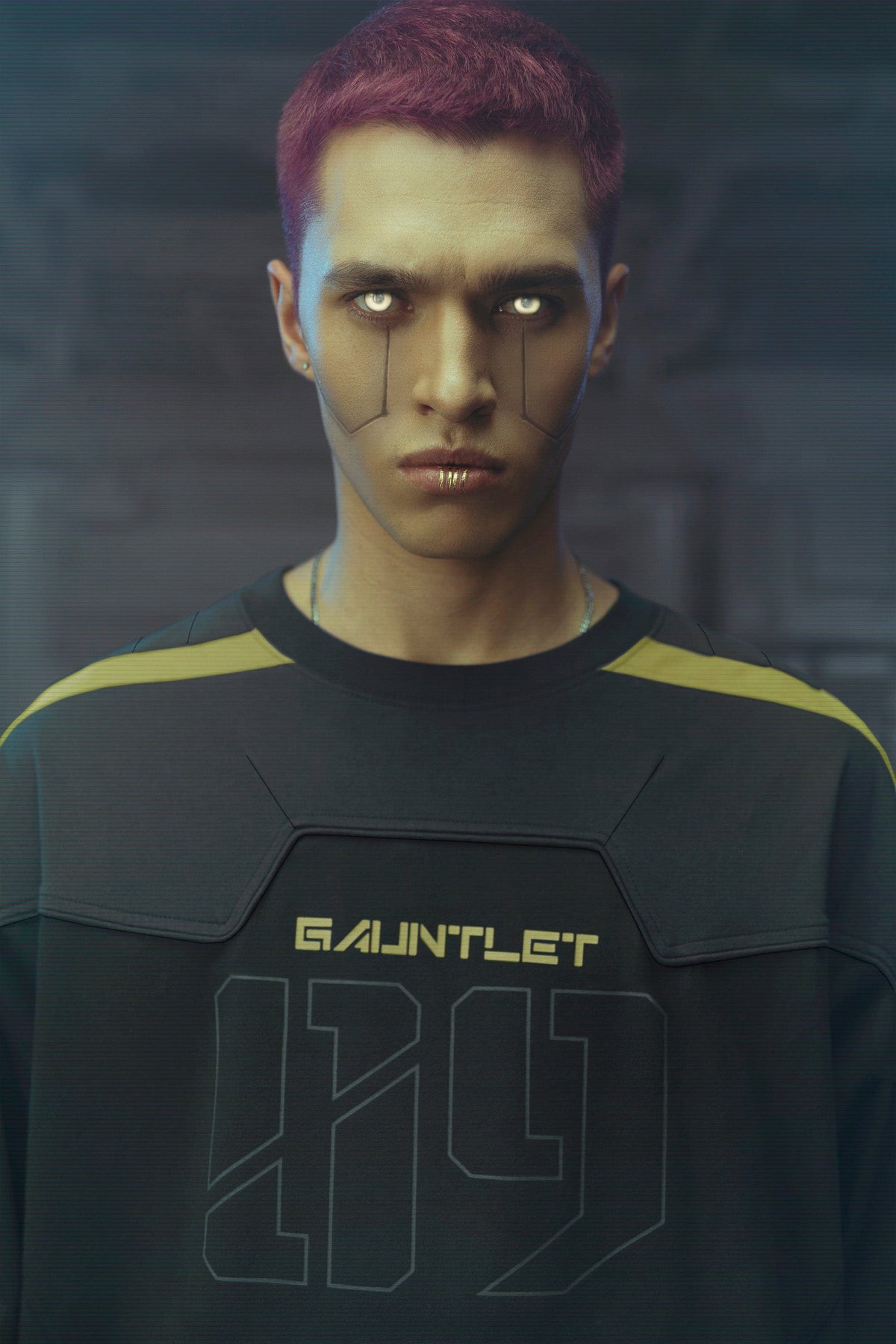 XIPHEVIL Modern Deconstructed Rivet Jersey Yellow – photo 9 of 15