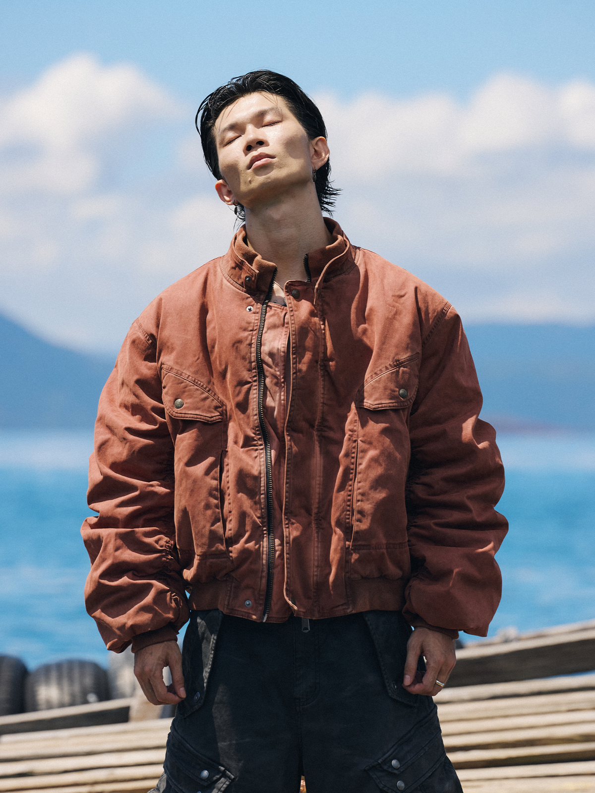 AVINMADE Washed Retro Bomber Jacket – photo 4 of 13