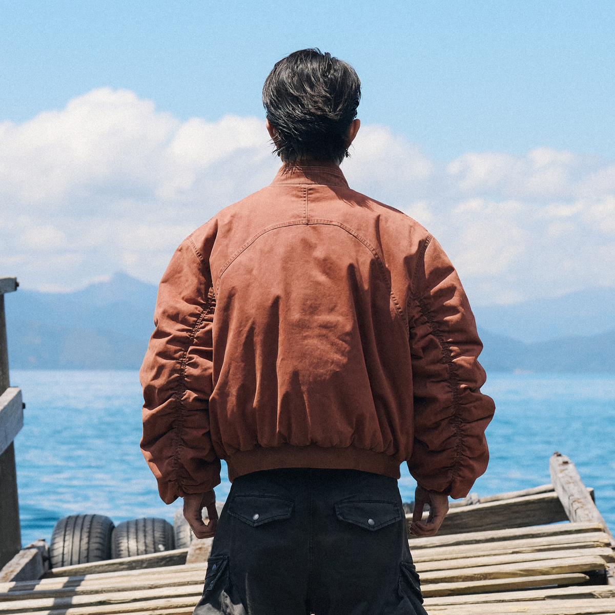 AVINMADE Washed Retro Bomber Jacket – photo 2 of 13