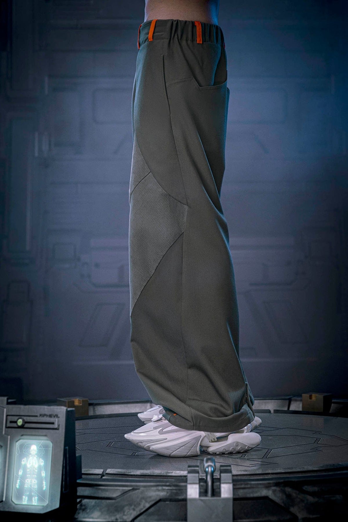 XIPHEVIL Mech Paneled Utility Wide-Leg Pants Grey – photo 7 of 7
