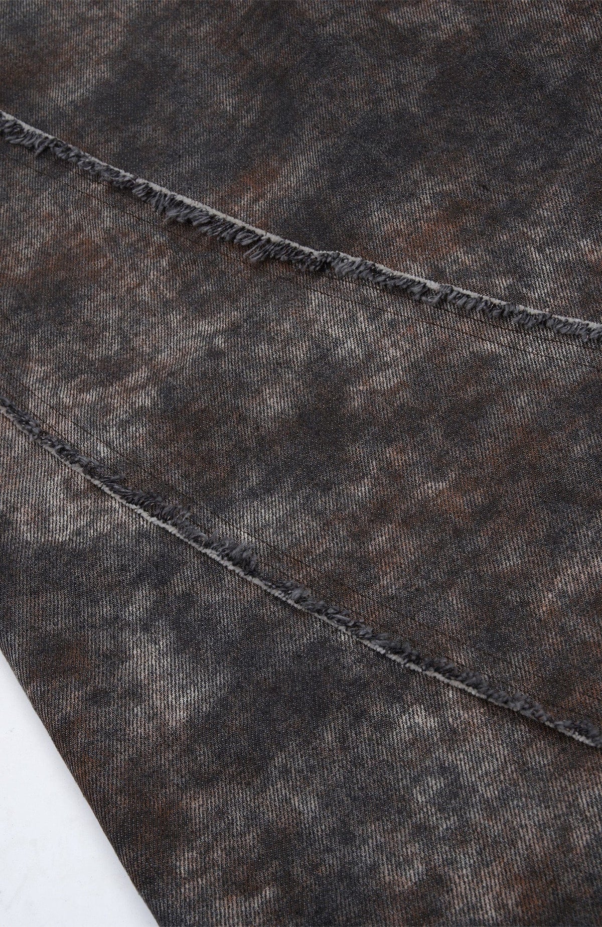 MOGONGSHE Distressed Detachable Drape Curved Panel Jeans – photo 25 of 25
