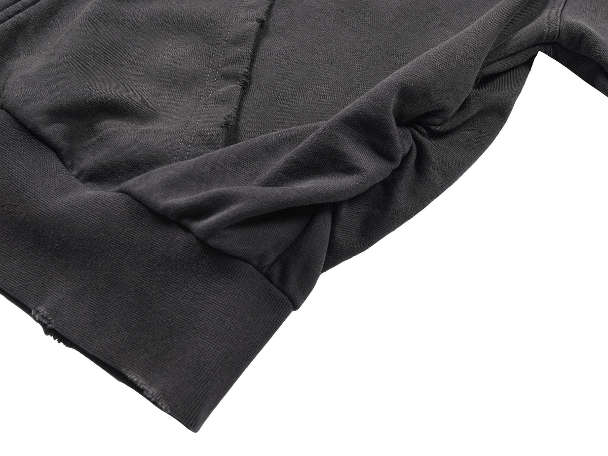 UNDERWATER Distressed Spliced Fallen Armor Zip-Up Hoodie – photo 10 of 13