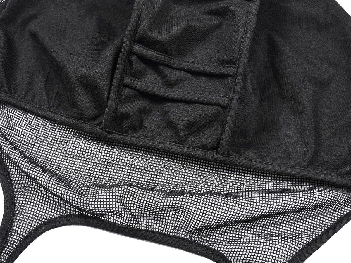 UNDERWATER Mesh-Spliced Long Strap Durag – photo 9 of 11