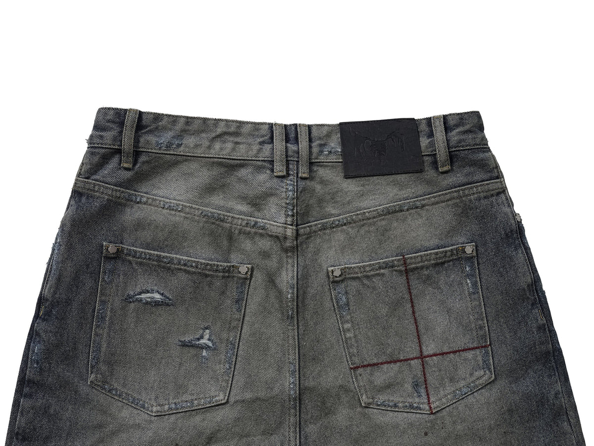 UNDERWATER Muddy Ripped Baggy Jeans – photo 12 of 13