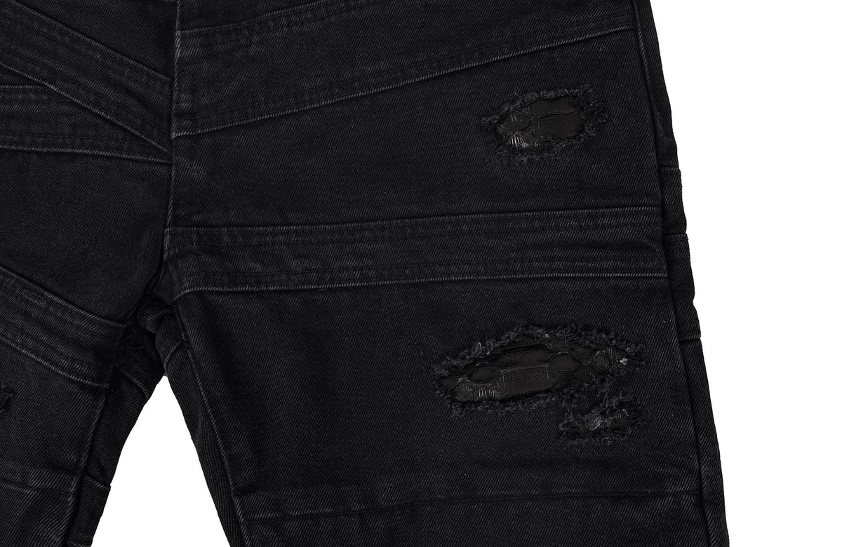 UNDERWATER Serpent Skin Distressed Jeans – photo 11 of 14