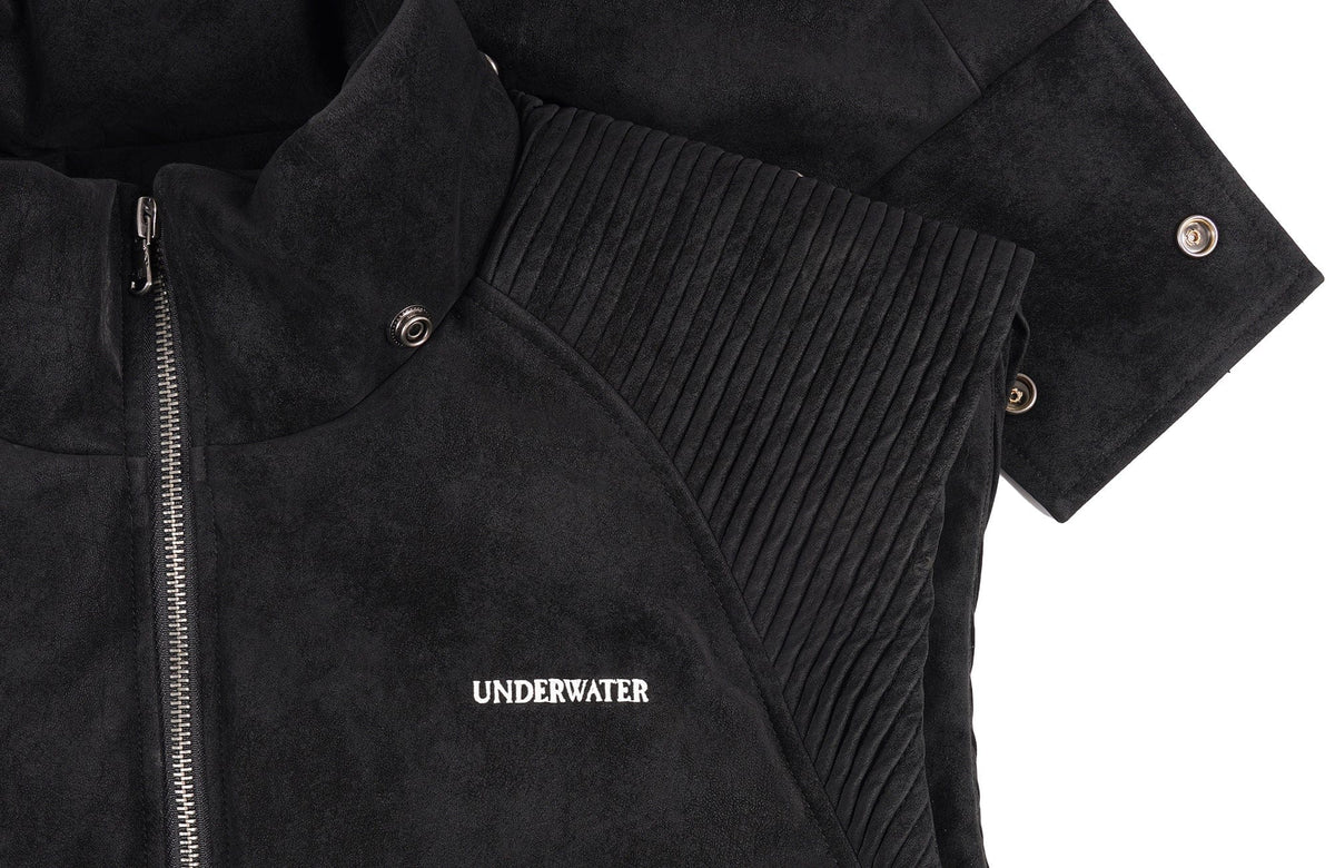 UNDERWATER Demon Horned Detachable Hood Down Vest – photo 12 of 14