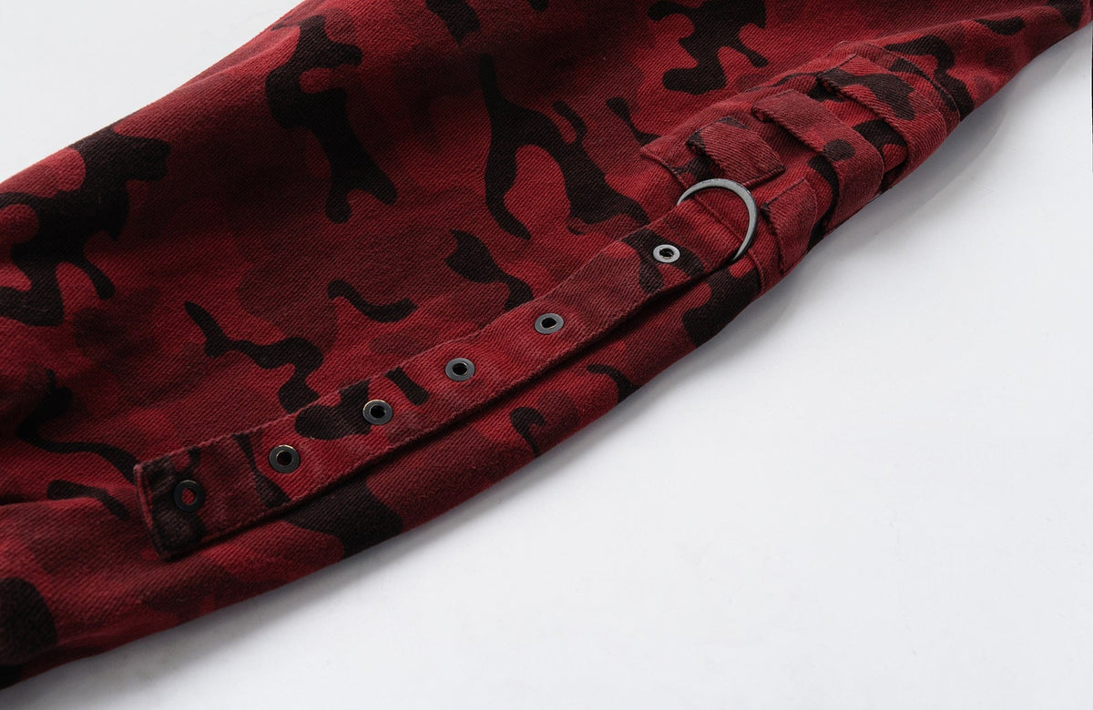 MOGONGSHE Camo Frayed LOGO Patch Hooded Jacket – photo 22 of 22