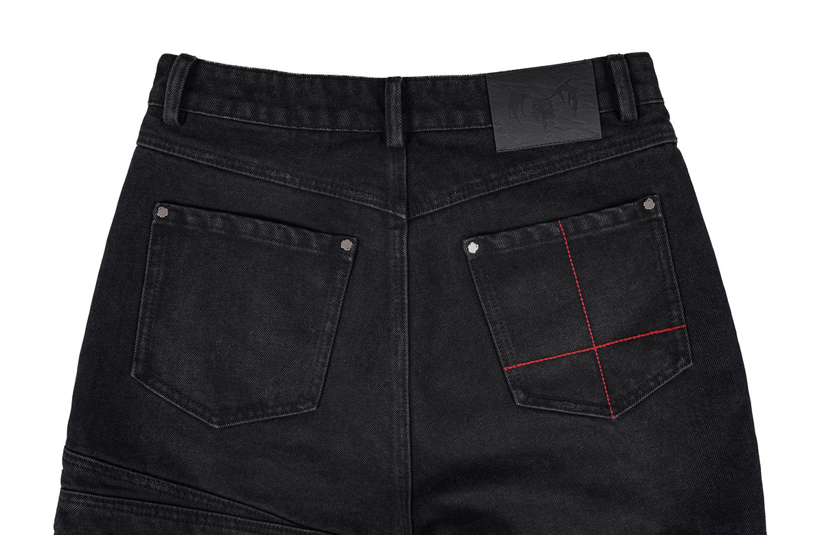 UNDERWATER Serpent Skin Distressed Jeans – photo 13 of 14