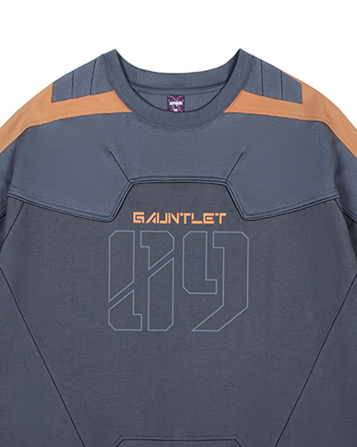 XIPHEVIL Modern Deconstructed Rivet Jersey Dark Orange – photo 15 of 18