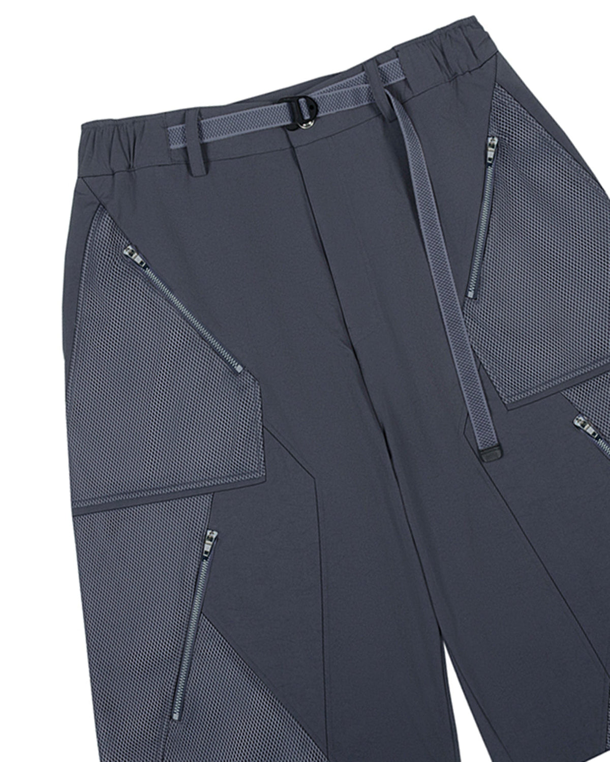 XIPHEVIL Bellator Deconstructed Multi-Zipper Shorts Dark Grey – photo 9 of 12