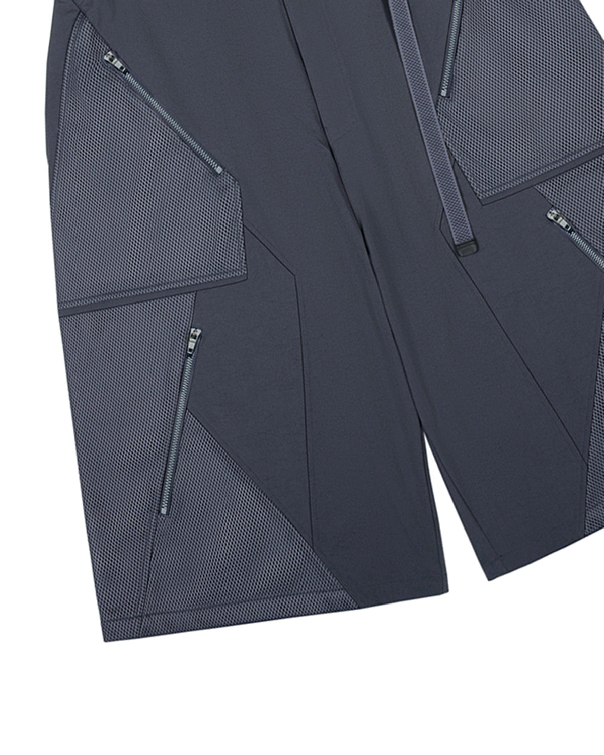 XIPHEVIL Bellator Deconstructed Multi-Zipper Shorts Dark Grey – photo 11 of 12