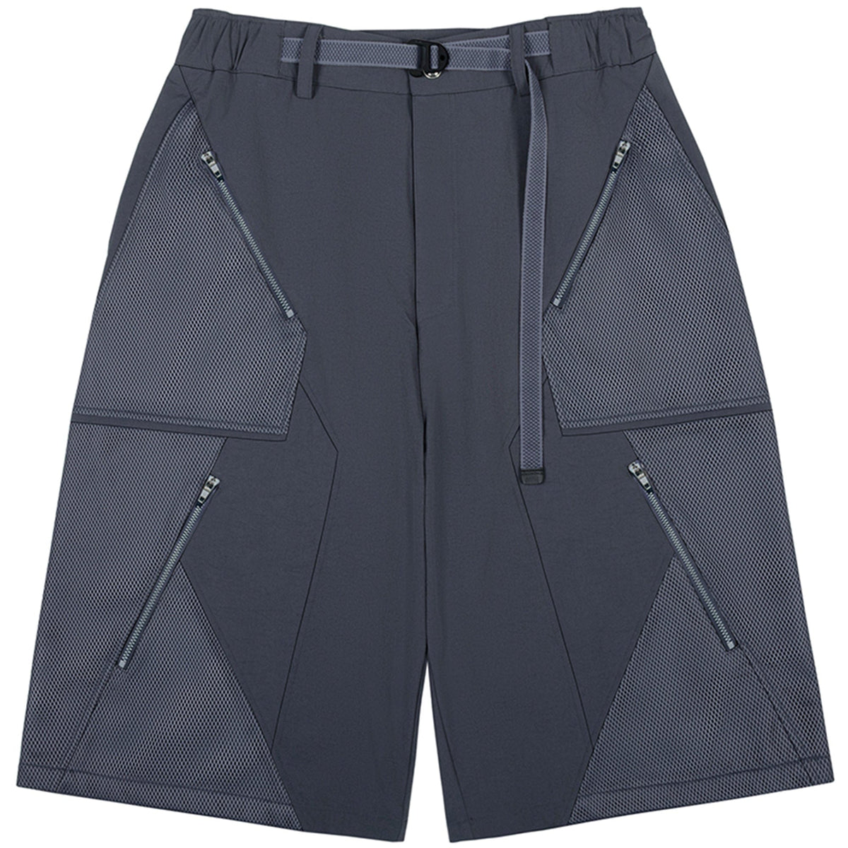 XIPHEVIL Bellator Deconstructed Multi-Zipper Shorts Dark Grey – photo 12 of 12