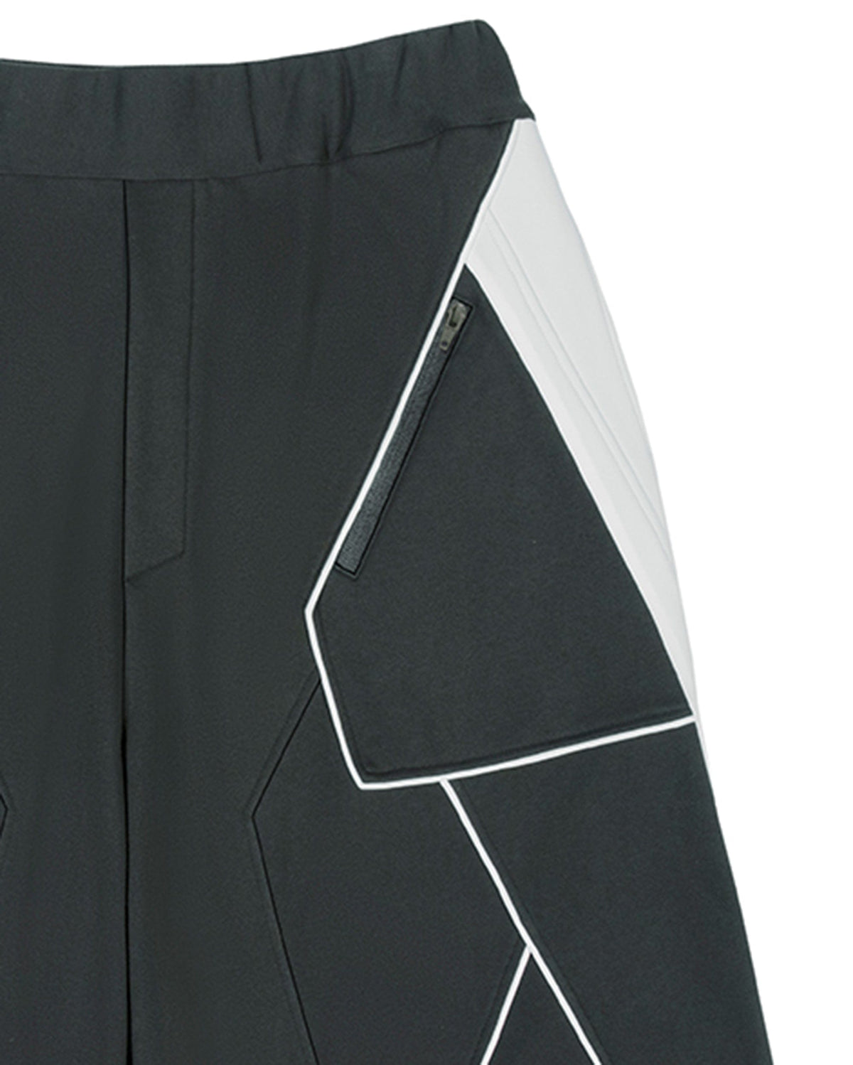 XIPHEVIL Deconstructed Zipper Rivet Shorts Black – photo 10 of 12