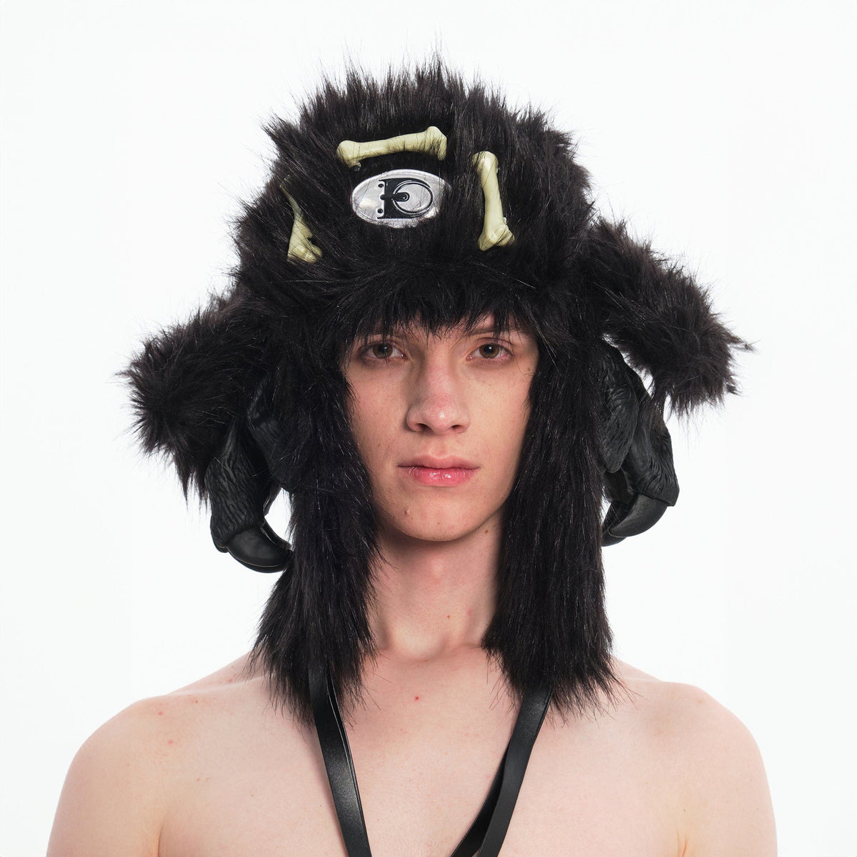 EMBRYO Fuzzy Bone Claw Faux Fur Hat – photo 2 of 8