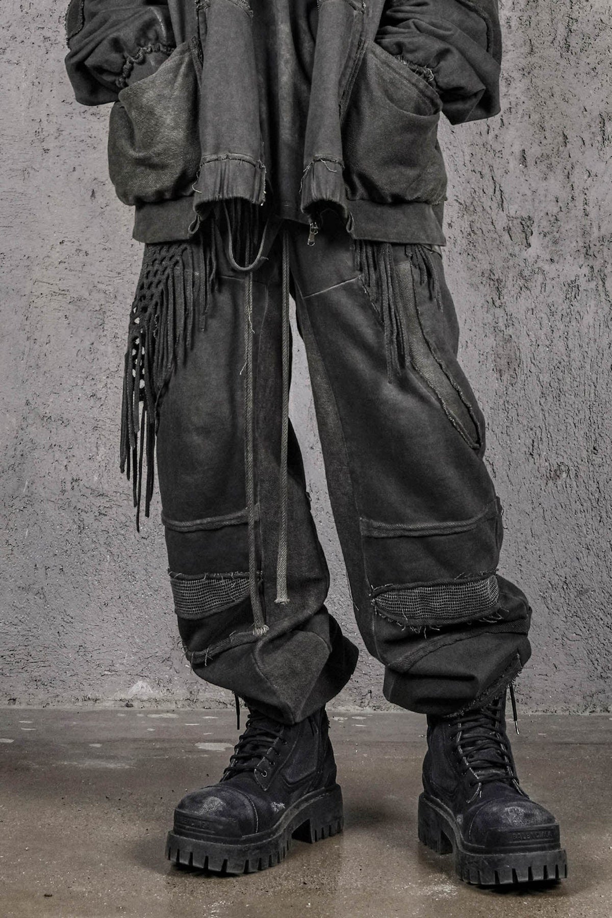 UNDERWATER Distressed Demon Clad Deconstructed Pants – photo 6 of 12