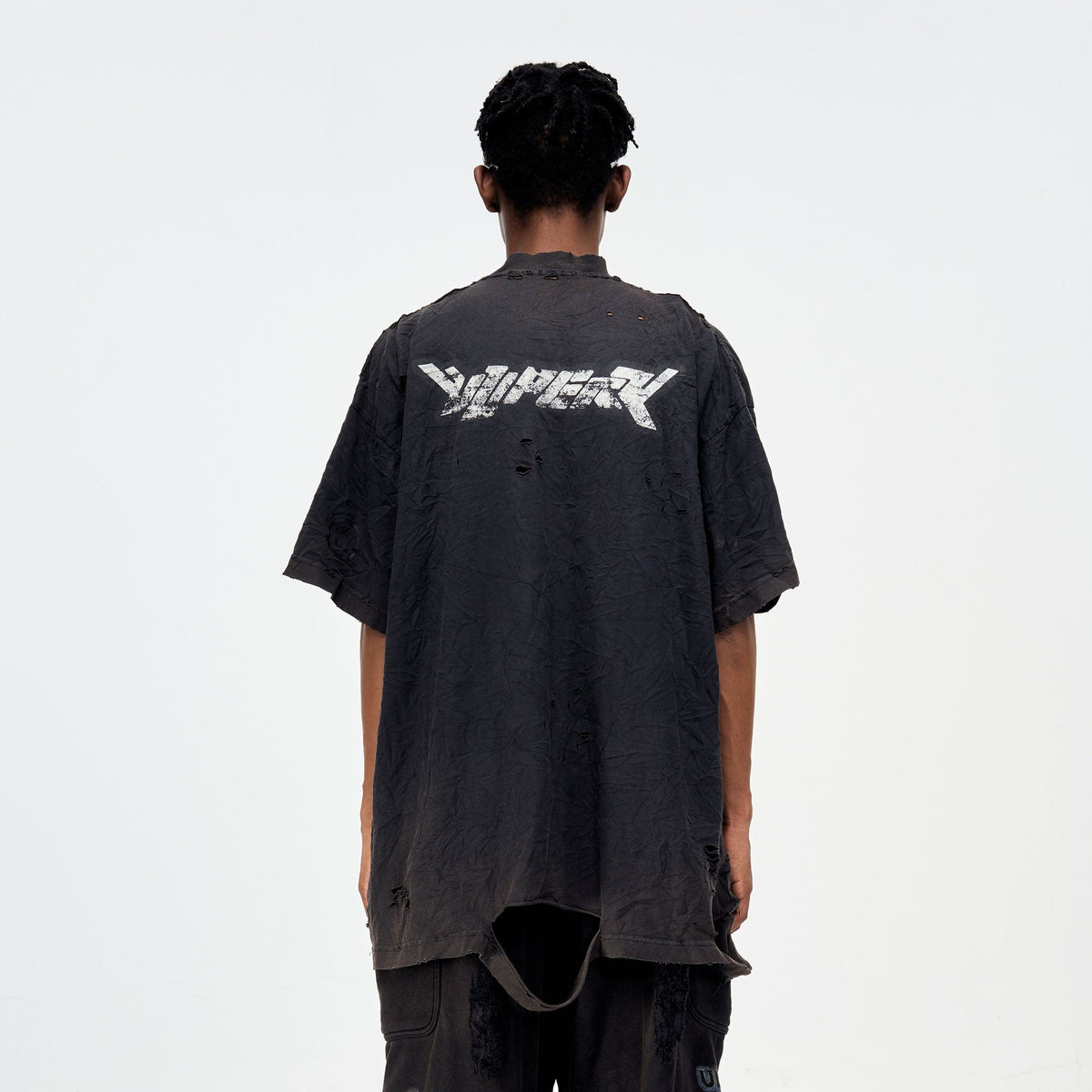 ULIPERY Distressed Glow Crinkled T-Shirt – photo 4 of 21
