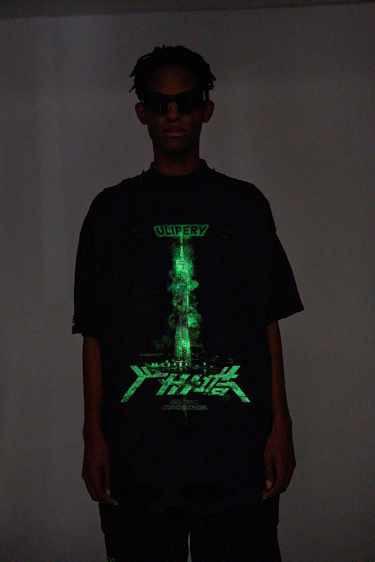 ULIPERY Distressed Glow Crinkled T-Shirt – photo 9 of 21