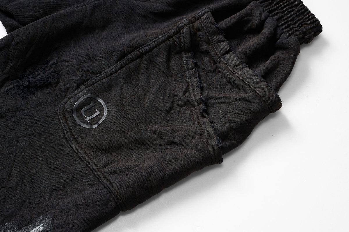 ULIPERY Distressed Glow Crinkled Sweatpants – photo 14 of 19