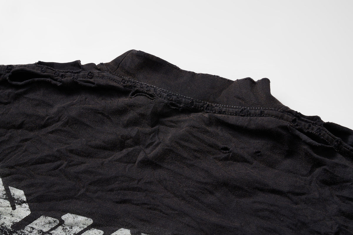 ULIPERY Distressed Glow Crinkled Long Sleeve Tee – photo 16 of 21
