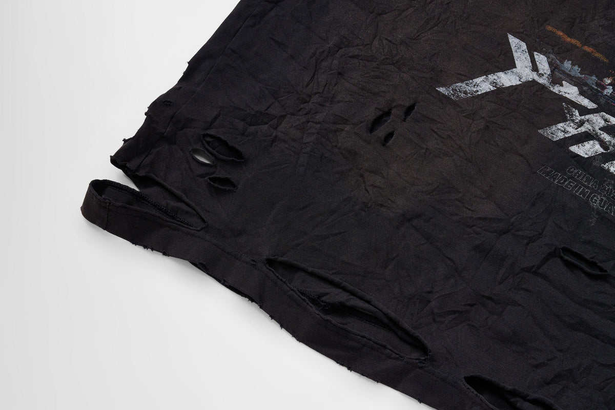 ULIPERY Distressed Glow Crinkled T-Shirt – photo 17 of 21