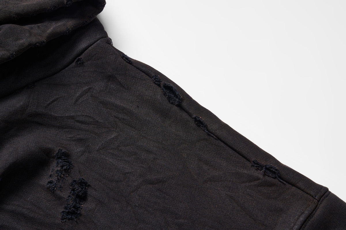 ULIPERY Distressed Glow Crinkled Hoodie – photo 16 of 20